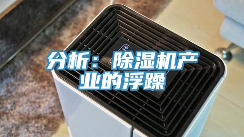 分析:除濕機產業的浮躁