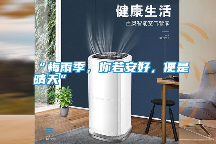 “梅雨季，你若安好，便是晴天”