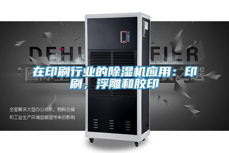 在印刷行業的除濕機應用：印刷，浮雕和膠印