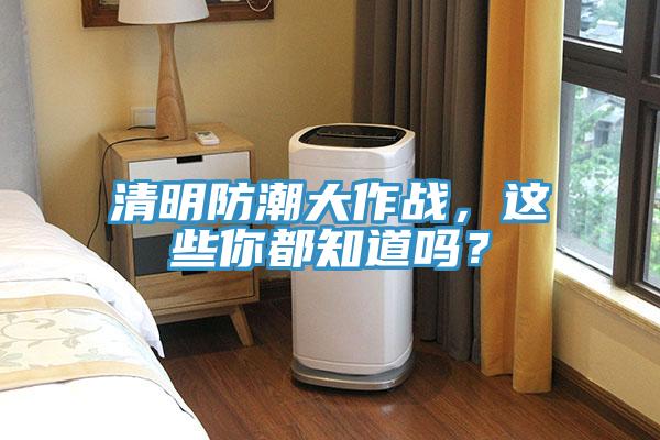 清明防潮大作戰，這些你都知道嗎？
