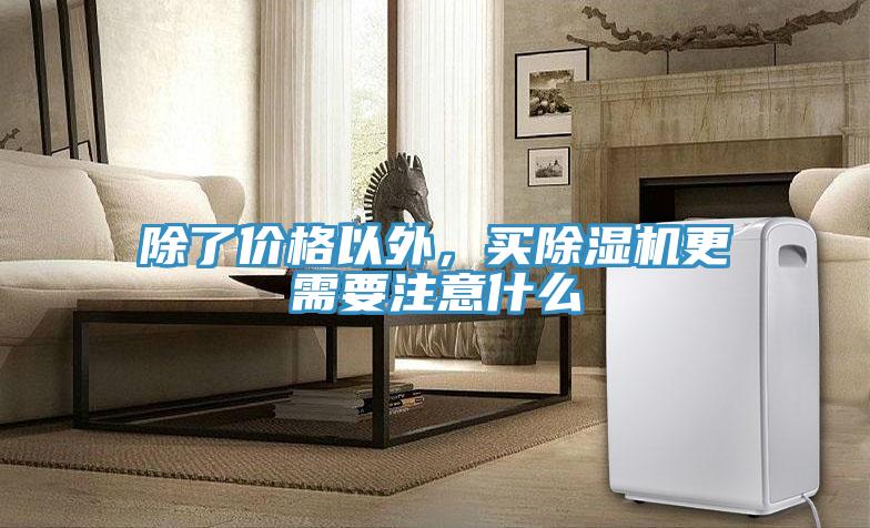 除了價格以外，買除濕機更需要注意什么