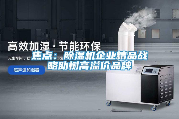 焦點:除濕機企業(yè)精品戰(zhàn)略助樹高溢價品牌