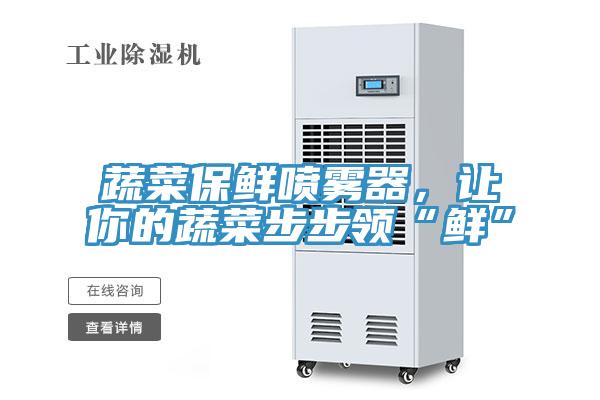 蔬菜保鮮噴霧器，讓你的蔬菜步步領“鮮”