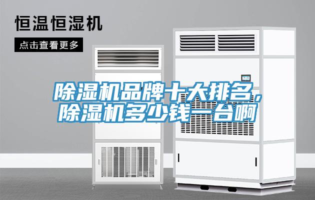 除濕機品牌十大排名，除濕機多少錢一臺啊
