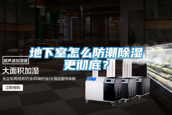 地下室怎么防潮除濕更徹底？
