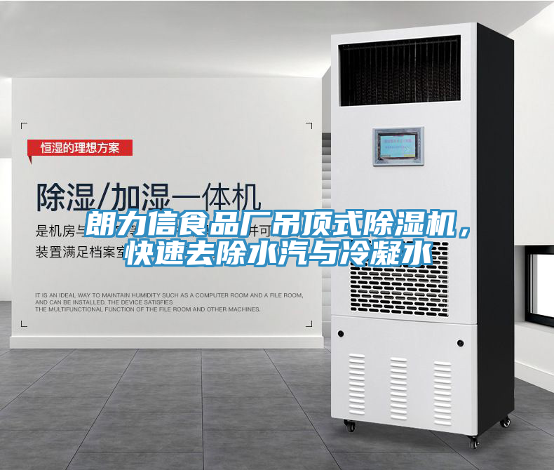 朗力信食品廠吊頂式除濕機,快速去除水汽與冷凝水